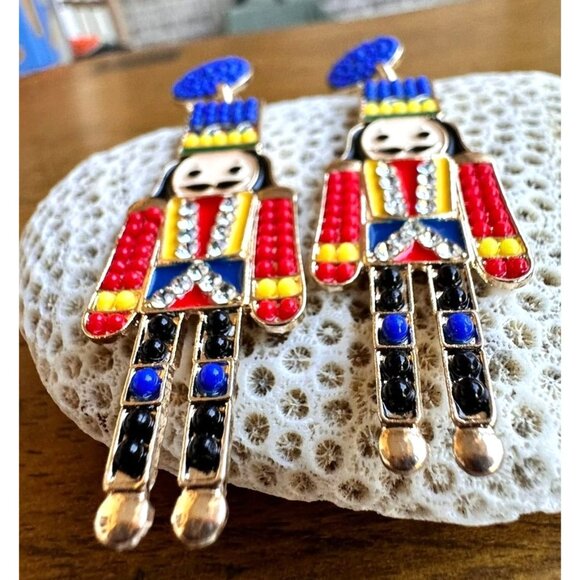 Nutcracker Earrings Toy Soldier New Christmas Ballet Jewelry French Guar… - Picture 7 of 12